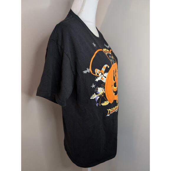 Disney Land Mickey Goofy Donald 2020 pumpkin Halloween T-shirt lg - Picture 2 of 5